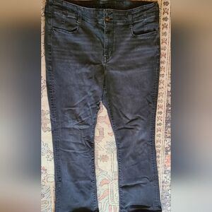 American Eagle High Waisted Dark Blue Flare Jeans